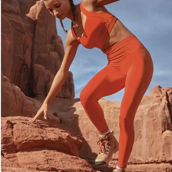 free people movement Pants - Free People Movement Free Throw Leggings in the "Ripe Persimmon"